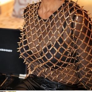 Spiked bodysuit